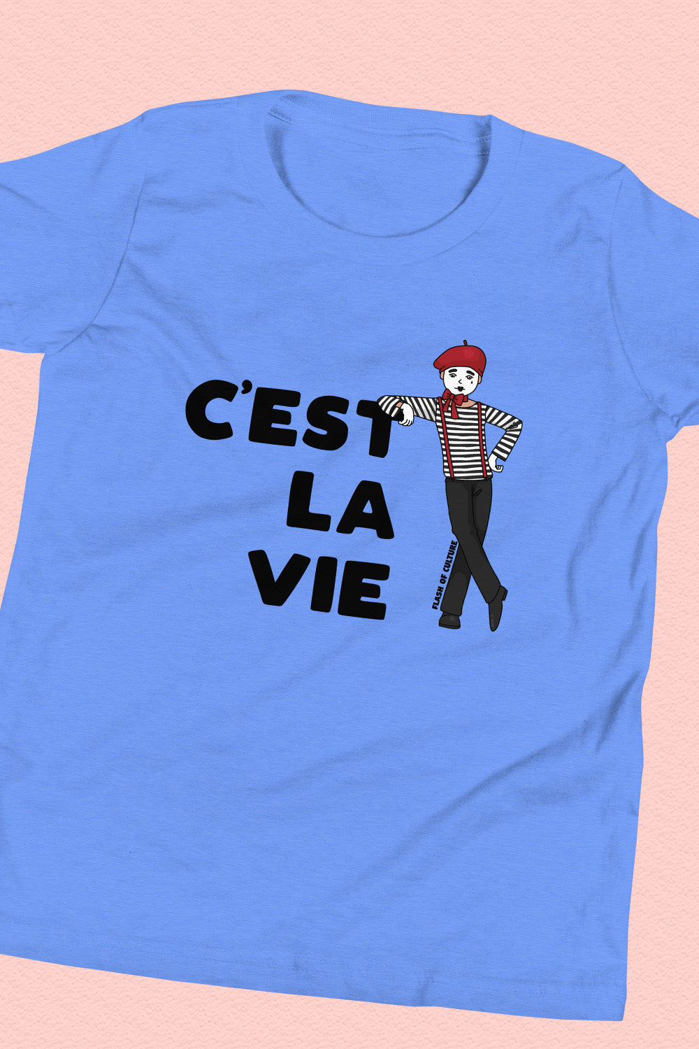 C'est La Vie T-Shirt Kids Youth Size 6+ years