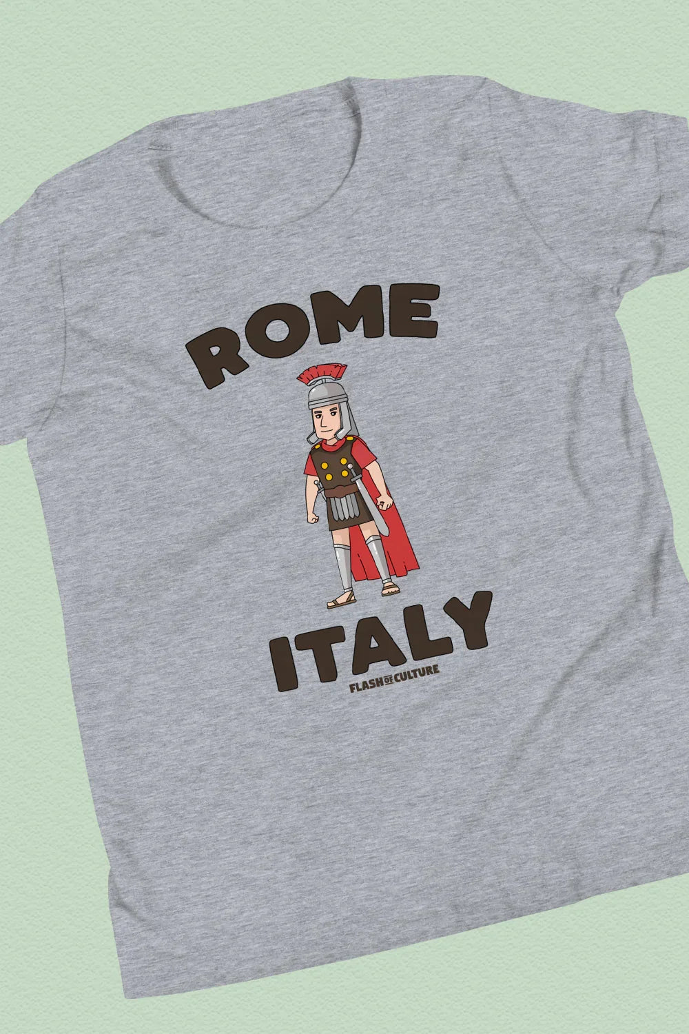 Rome Italy Gladiator T-Shirt Kids Youth Size 6+ years