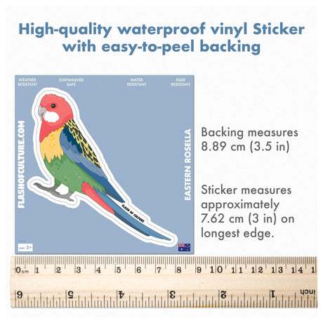 Australian Rosella Sticker, Australian Animal stickers