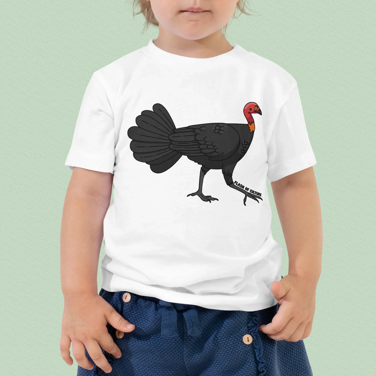 Australian Bush Turkey T-Shirt Kids Size 2-5 years