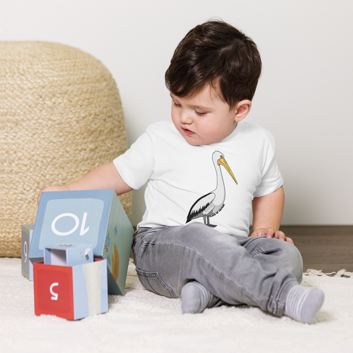 Australian Pelican T-Shirt Kids Size 2-5 years