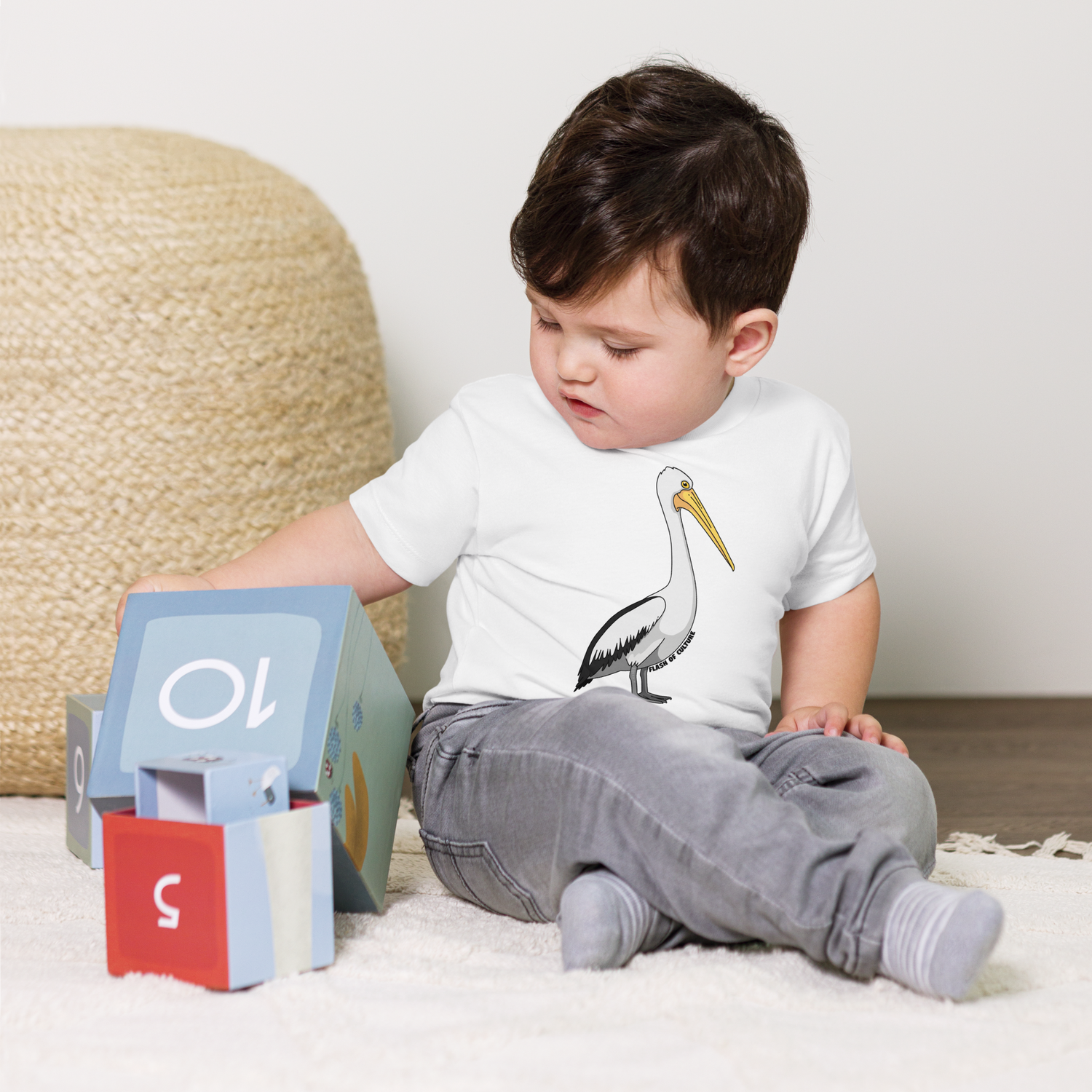 Australian Pelican T-Shirt Kids Size 2-5 years
