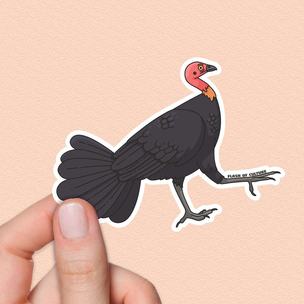 Australian Bush Turkey sticker, Brush Turkey Sticker, Travel Souvenirs
