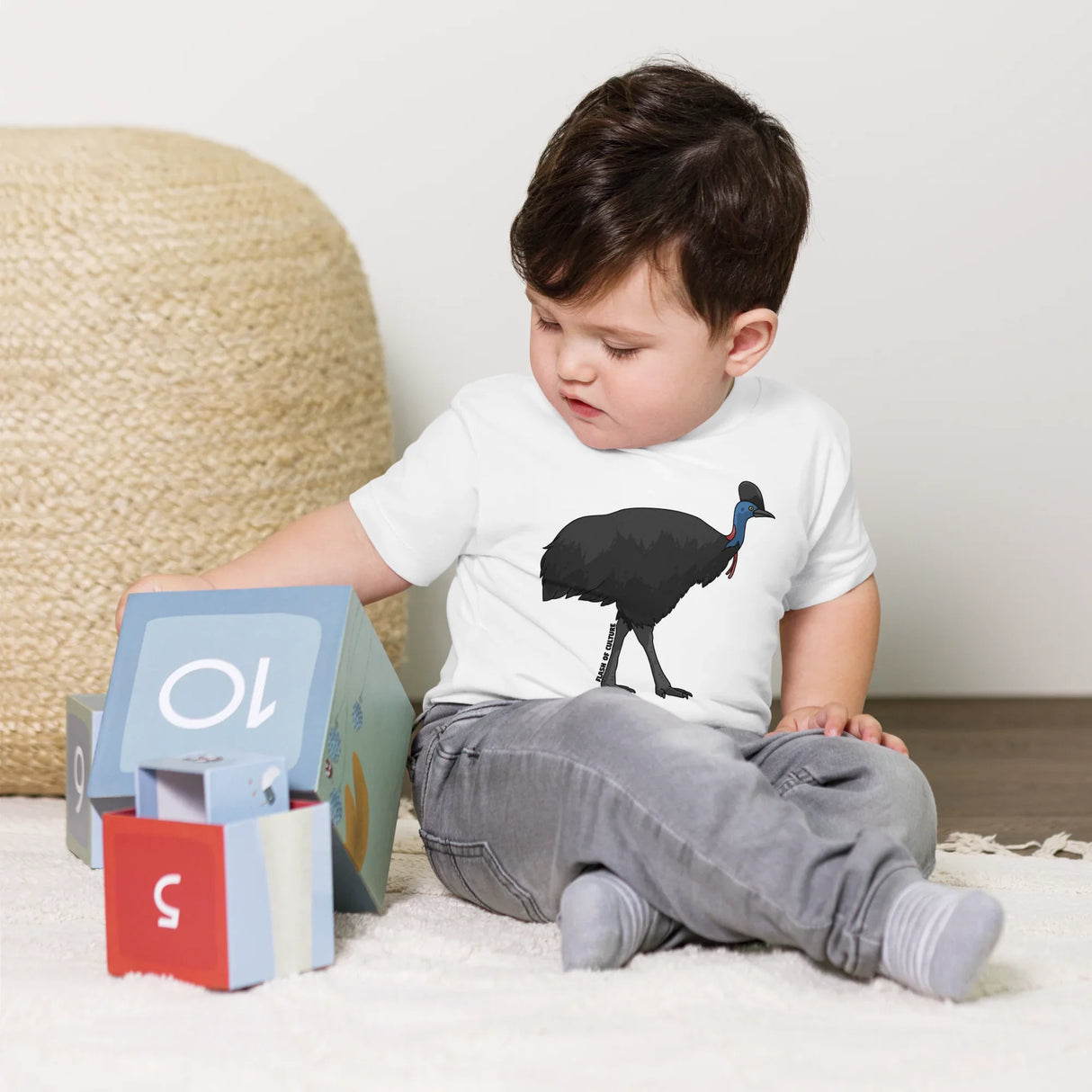 Australian Cassowary T-Shirt Kids Size 2-5 years