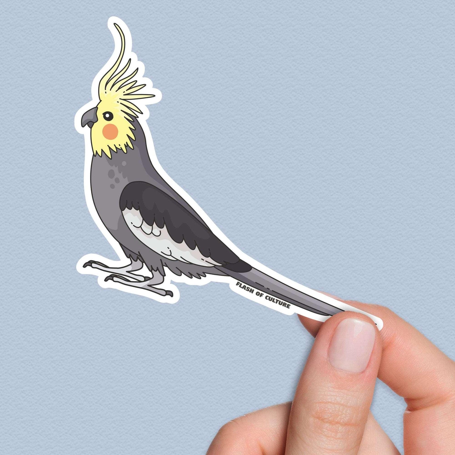Australian Cockatiel Sticker, Australian Animal stickers, Travel Souvenirs