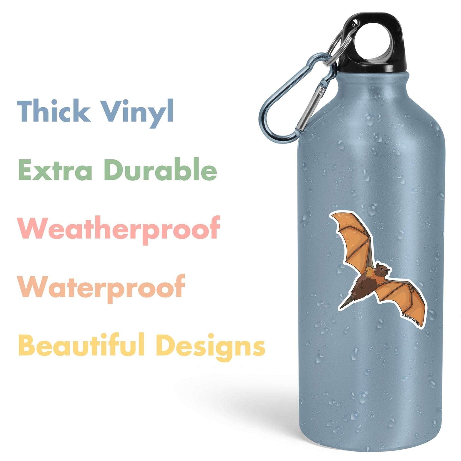 Australian Flying Fox Fruit Bat sticker, Australian Animal stickers, Travel Souvenirs