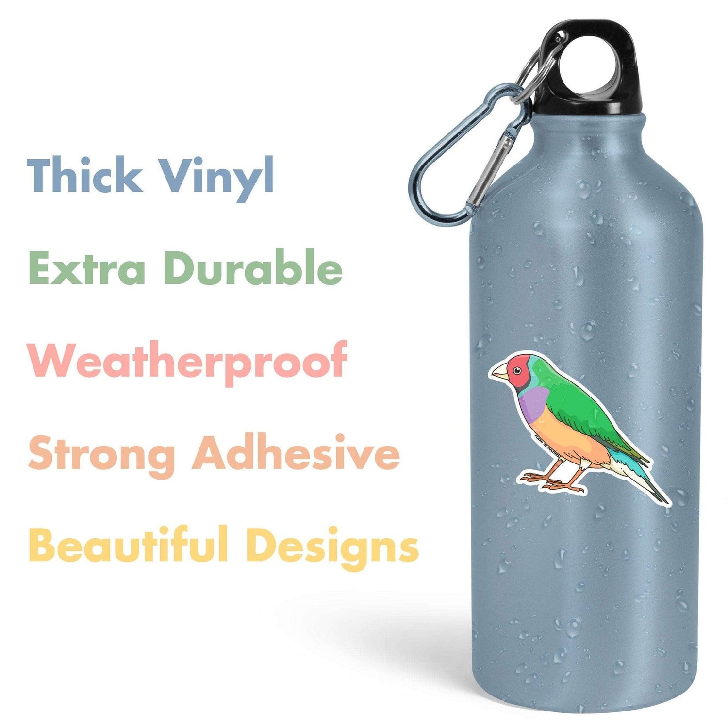 Australian Gouldian finch sticker, Australian Animal stickers, Travel Souvenirs