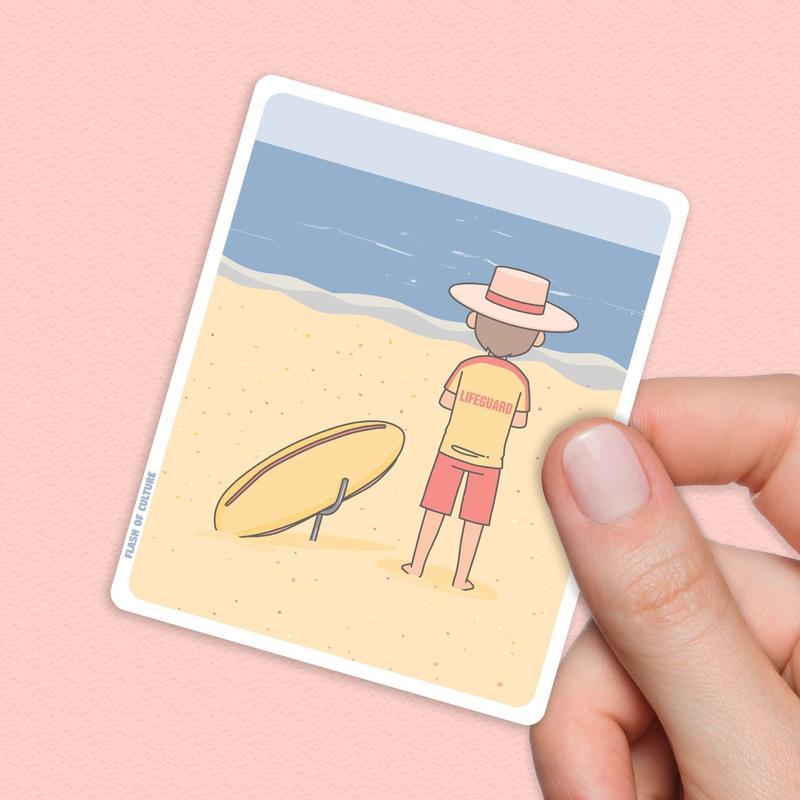 Australian Lifeguard Sticker, Beach Stickers, Travel Souvenirs