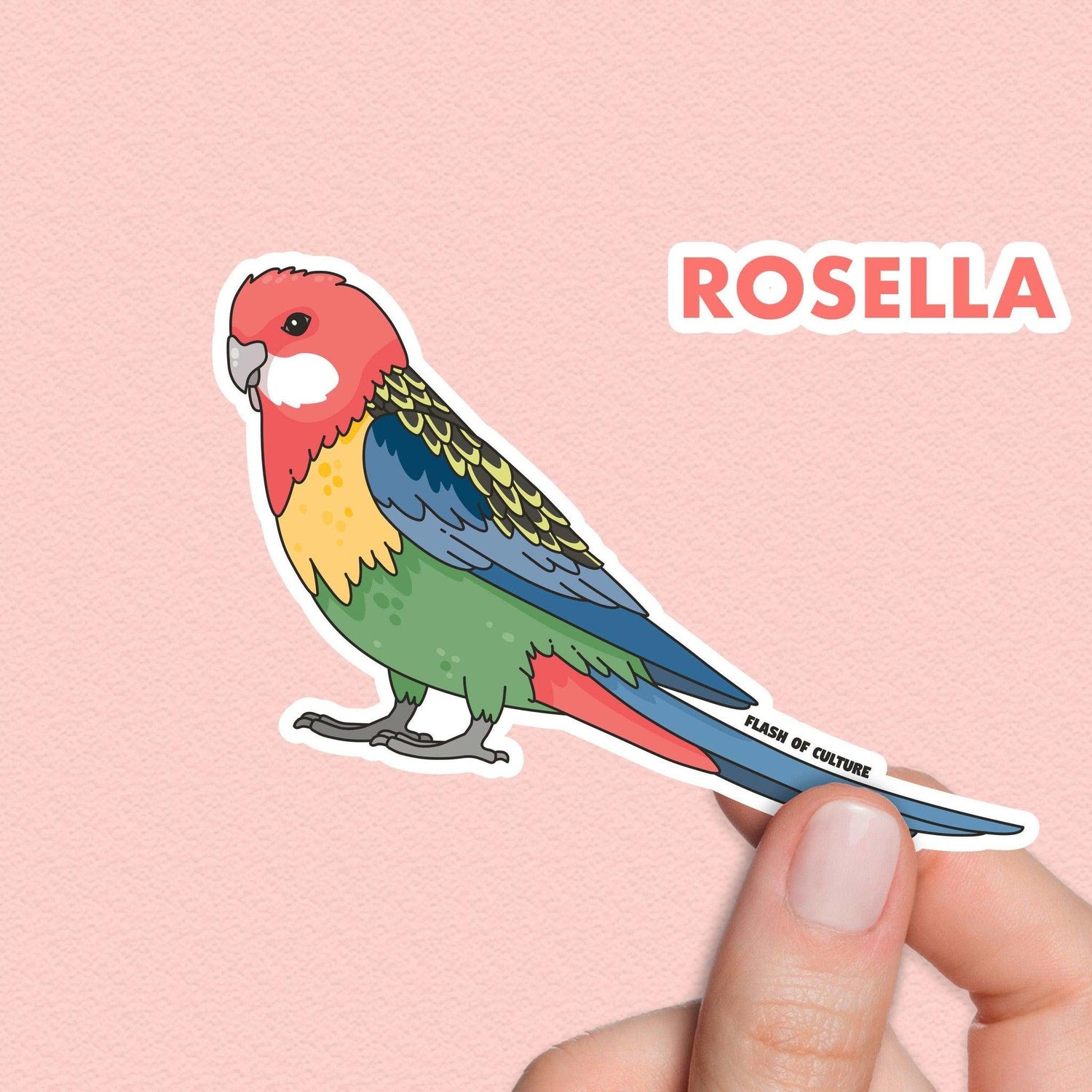 Australian Rosella Sticker, Australian Animal stickers