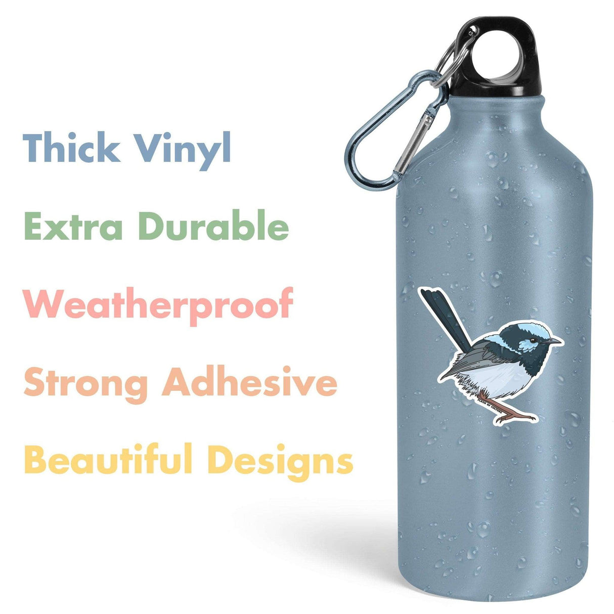 Australian Superb Fairy-wren sticker, Australian Animal stickers