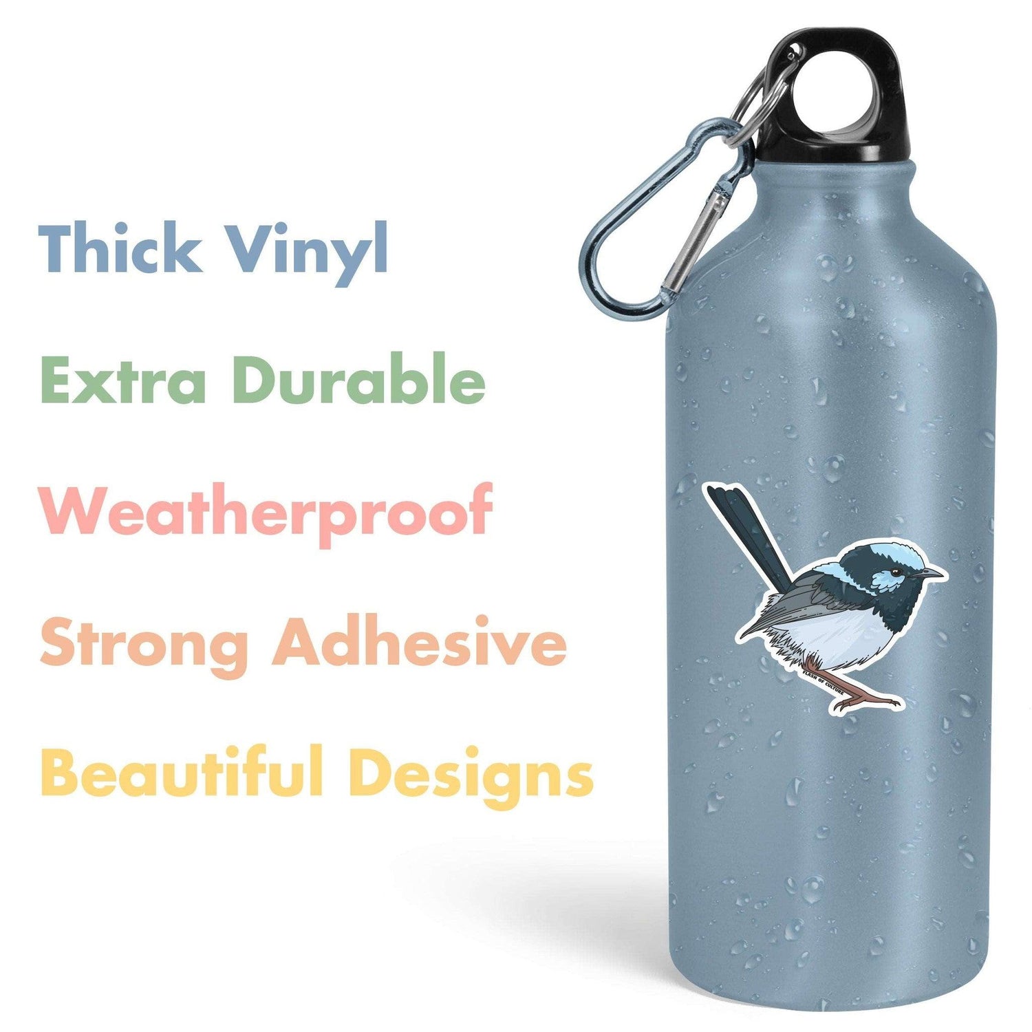 Australian Superb Fairy-wren sticker, Australian Animal stickers