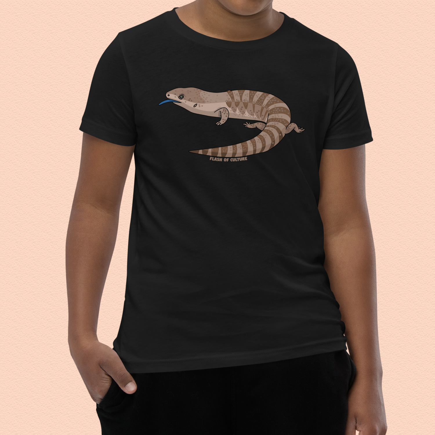 Blue Tongue Lizard T-Shirt Kids Youth Size 6+ years