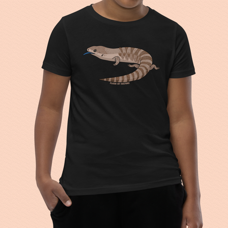 Blue Tongue Lizard T-Shirt Kids Youth Size 6+ years