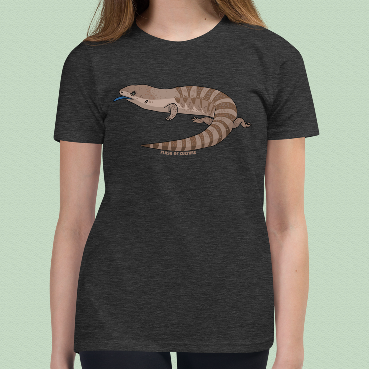 Blue Tongue Lizard T-Shirt Kids Youth Size 6+ years