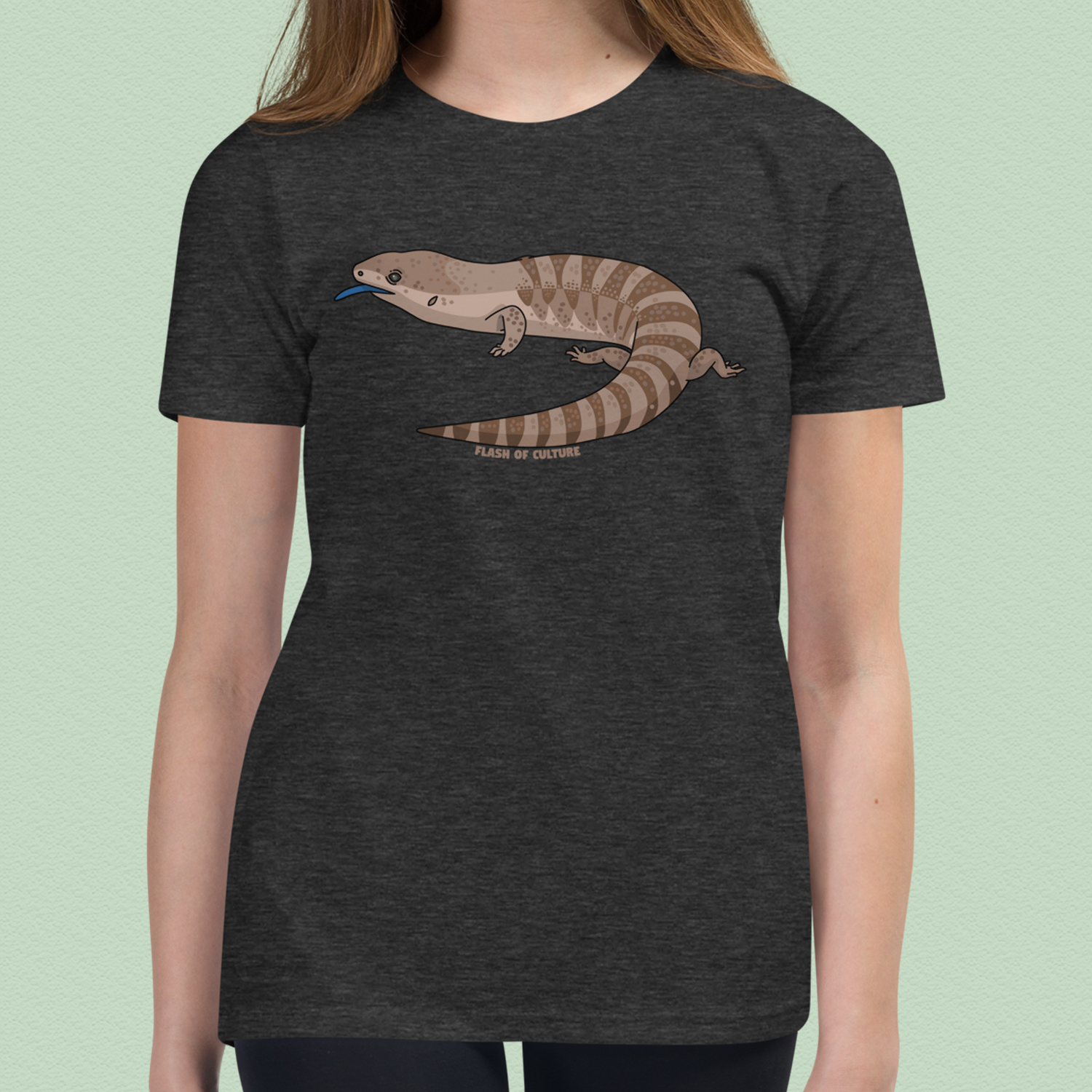 Blue Tongue Lizard T-Shirt Kids Youth Size 6+ years