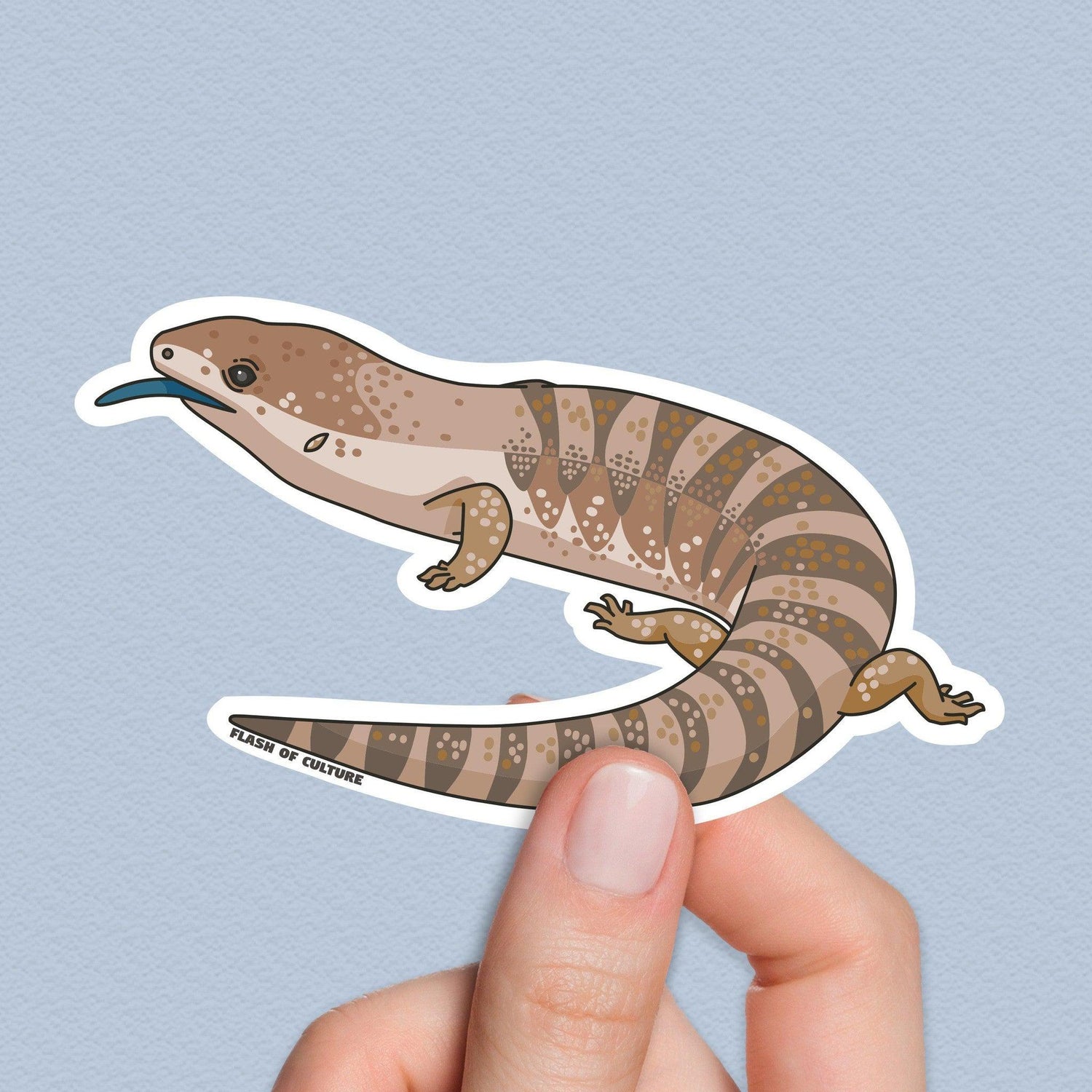 Blue Tongue Lizard Sticker, Skink Stickers