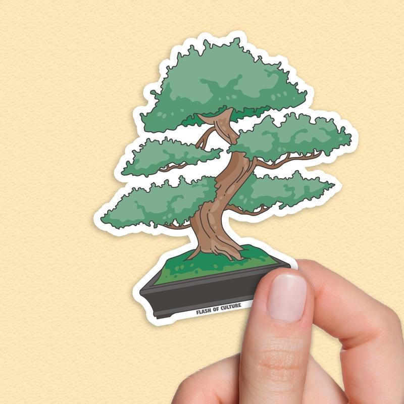 Japanese Bonsai Vinyl Sticker