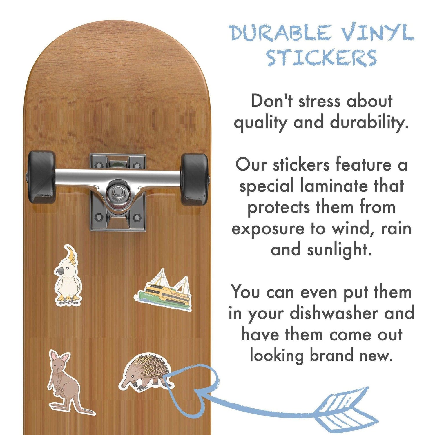 Cassowary Sticker, Australian bird stickers