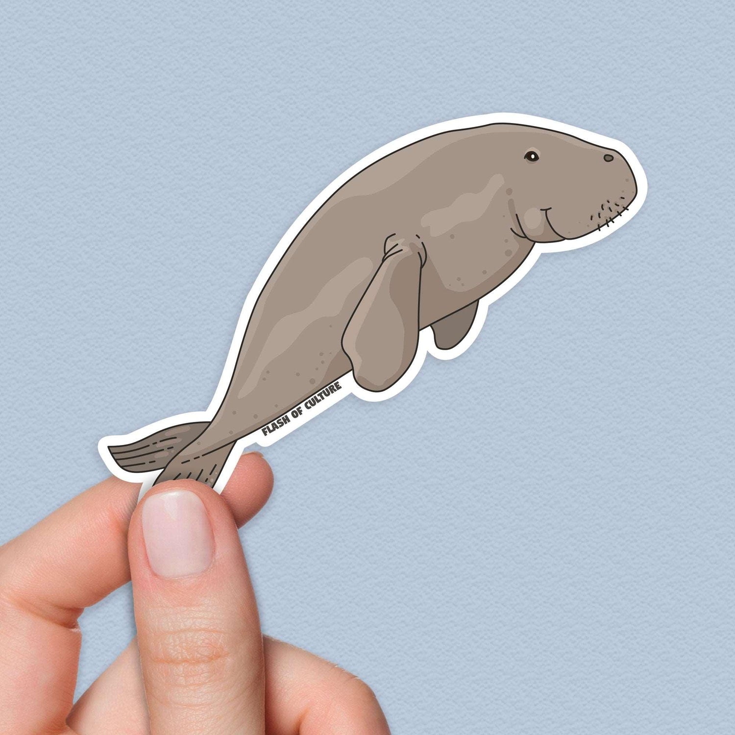Dugong Sticker, Australian Animal stickers