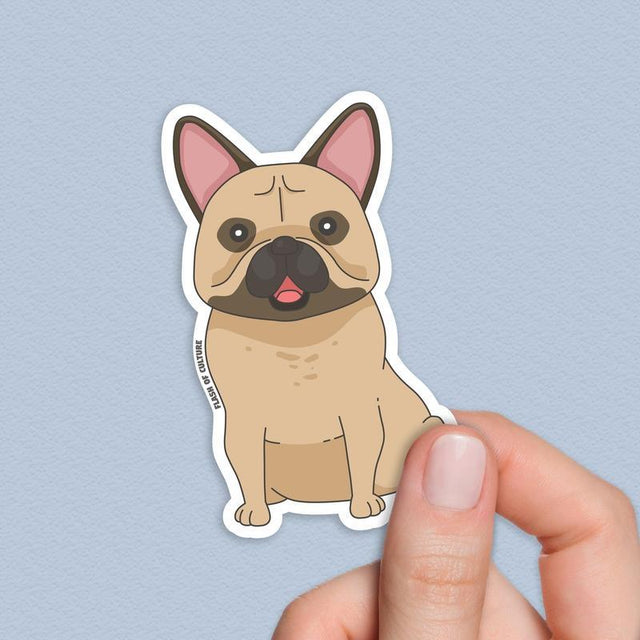 French Bulldog Sticker, Gifts for dog lovers
