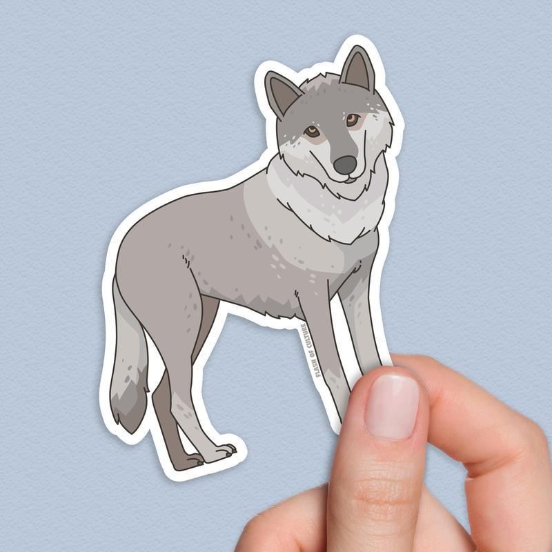 Italian wolf sticker, Wolf Stickers