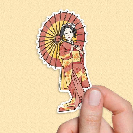 Japanese Geisha sticker