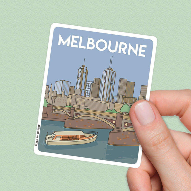 Melbourne Australia, Princes Bridge Melbourne stickers, Travel Souvenirs
