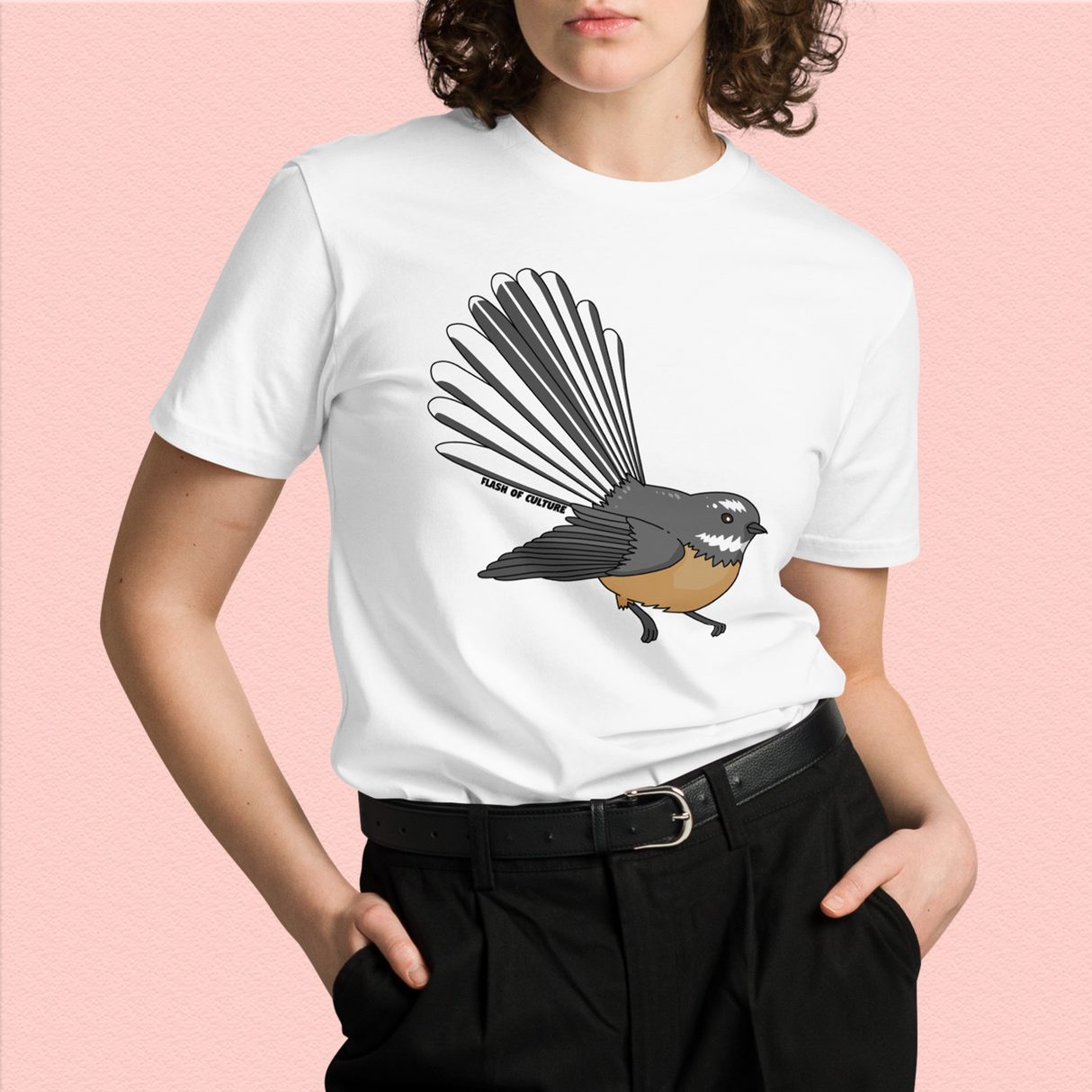New Zealand Fantail T-Shirt Adult