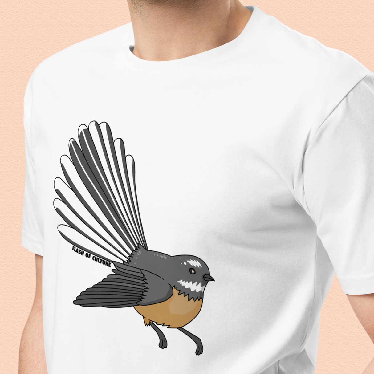 New Zealand Fantail T-Shirt Adult