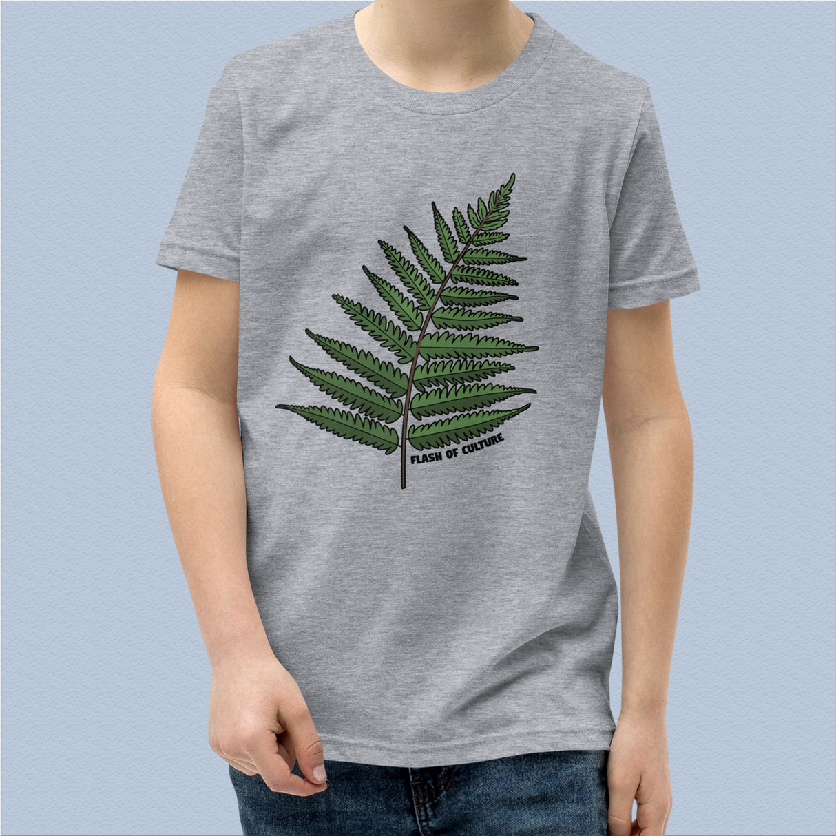 New Zealand Fern T-Shirt Kids Youth Size 6+ years