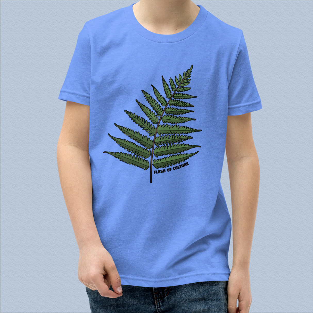 New Zealand Fern T-Shirt Kids Youth Size 6+ years