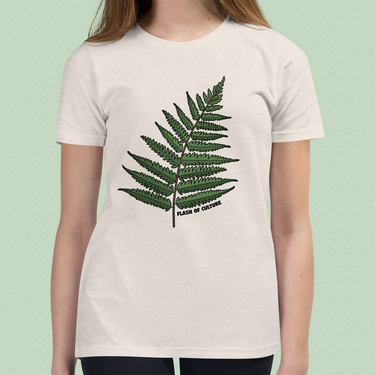 New Zealand Fern T-Shirt Kids Youth Size 6+ years