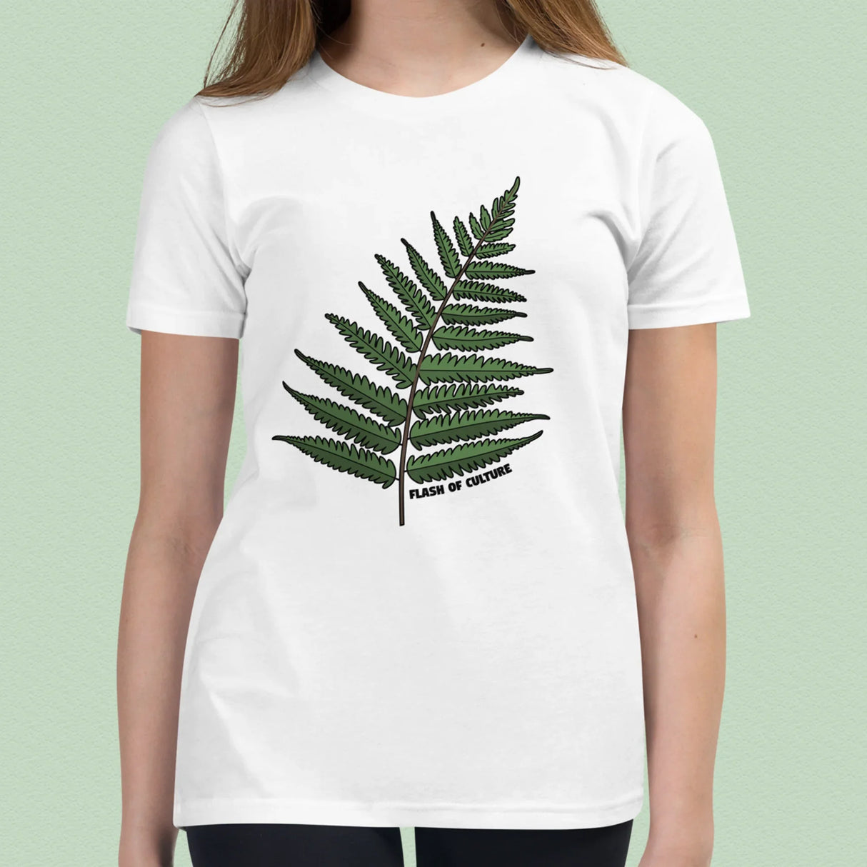 New Zealand Fern T-Shirt Kids Youth Size 6+ years