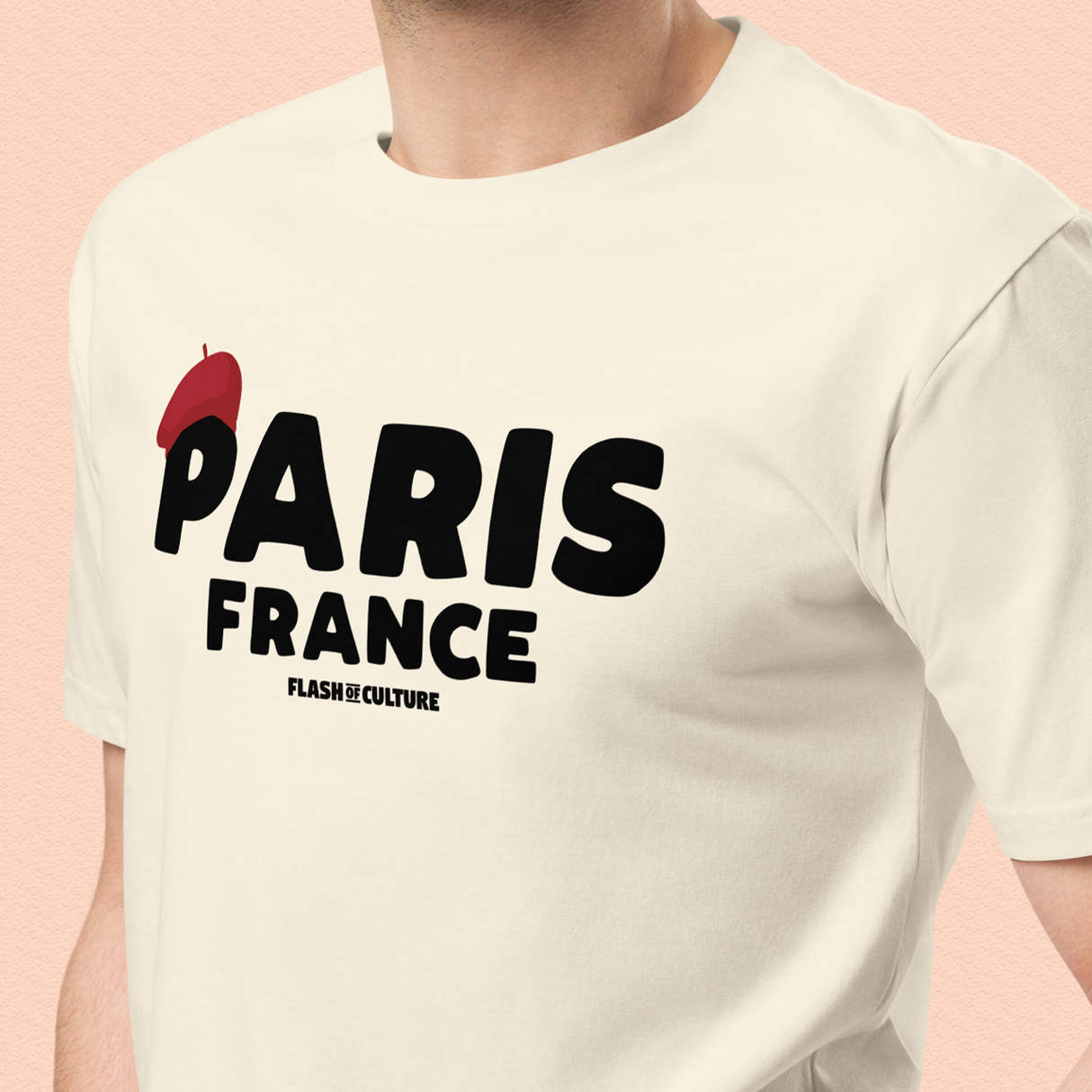 Paris France Beret T-Shirt Adult Unisex