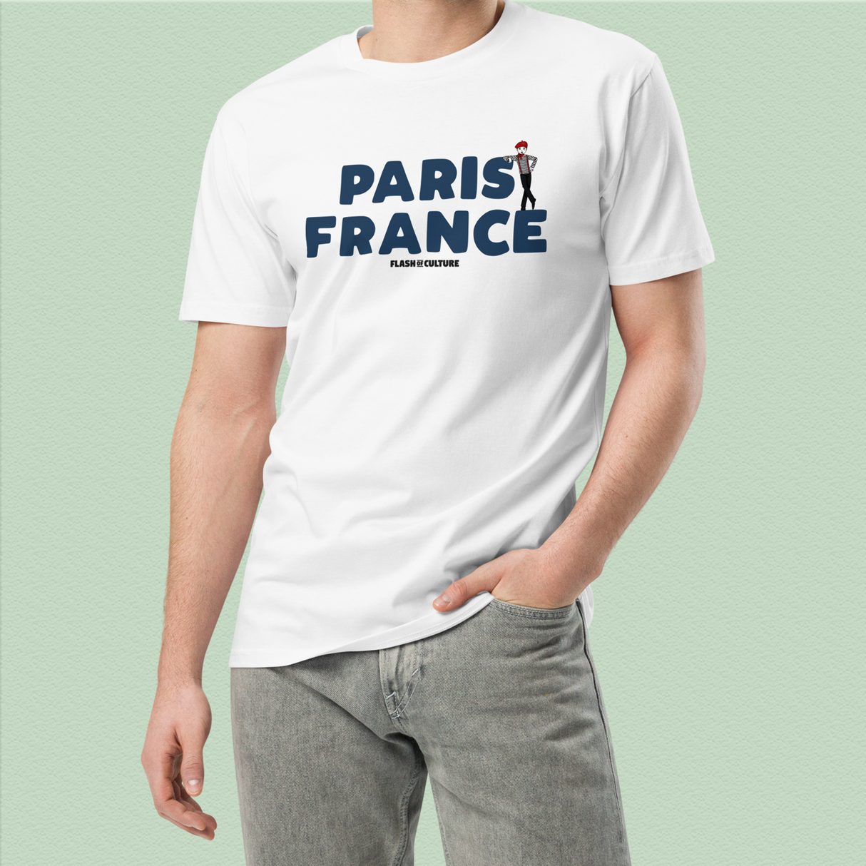 Paris France Mime T-Shirt Adult Unisex