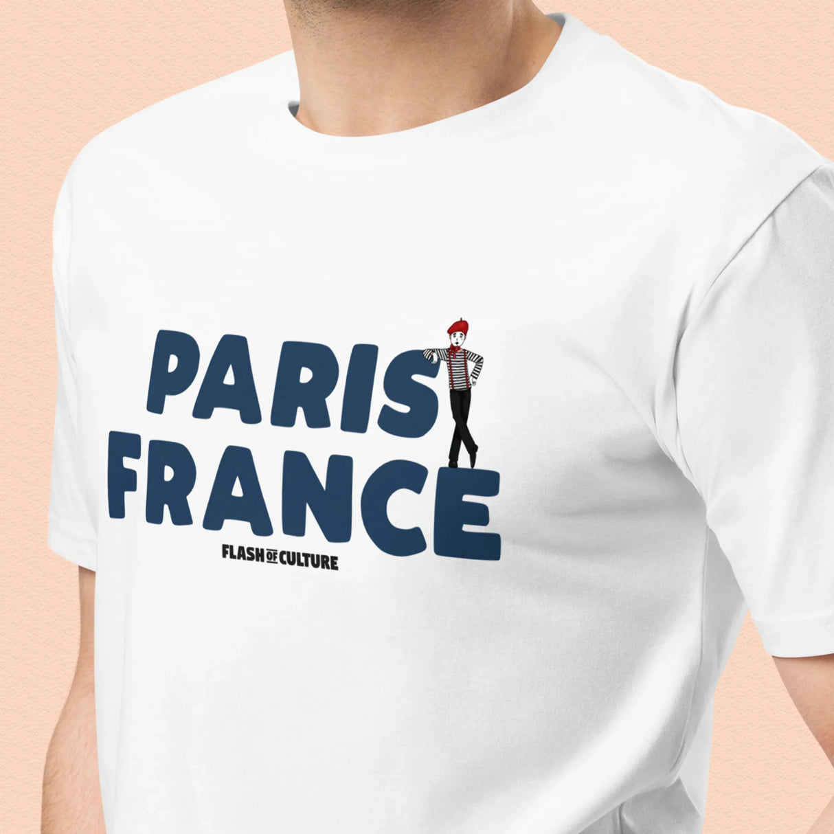 Paris France Mime T-Shirt Adult Unisex