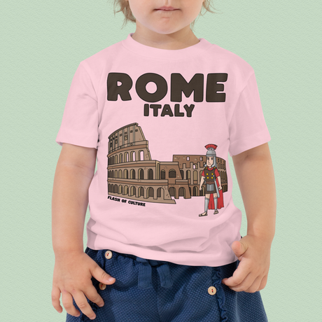 Rome Italy Colosseum Gladiator T-Shirt Kids Size 2-5 years