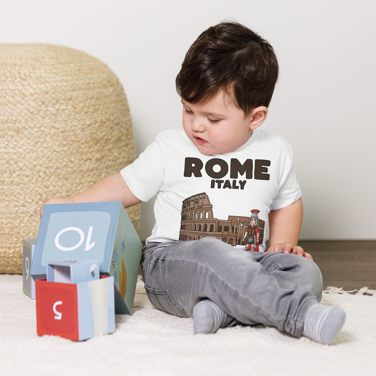 Rome Italy Colosseum Gladiator T-Shirt Kids Size 2-5 years