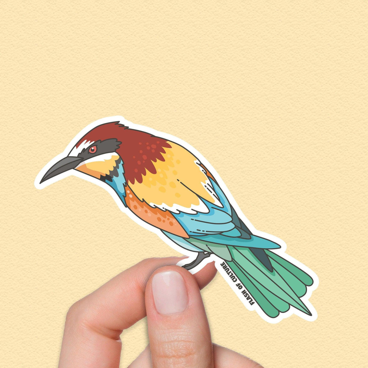 Sacred Kingfisher Sticker, Australian Kingfisher Sticker