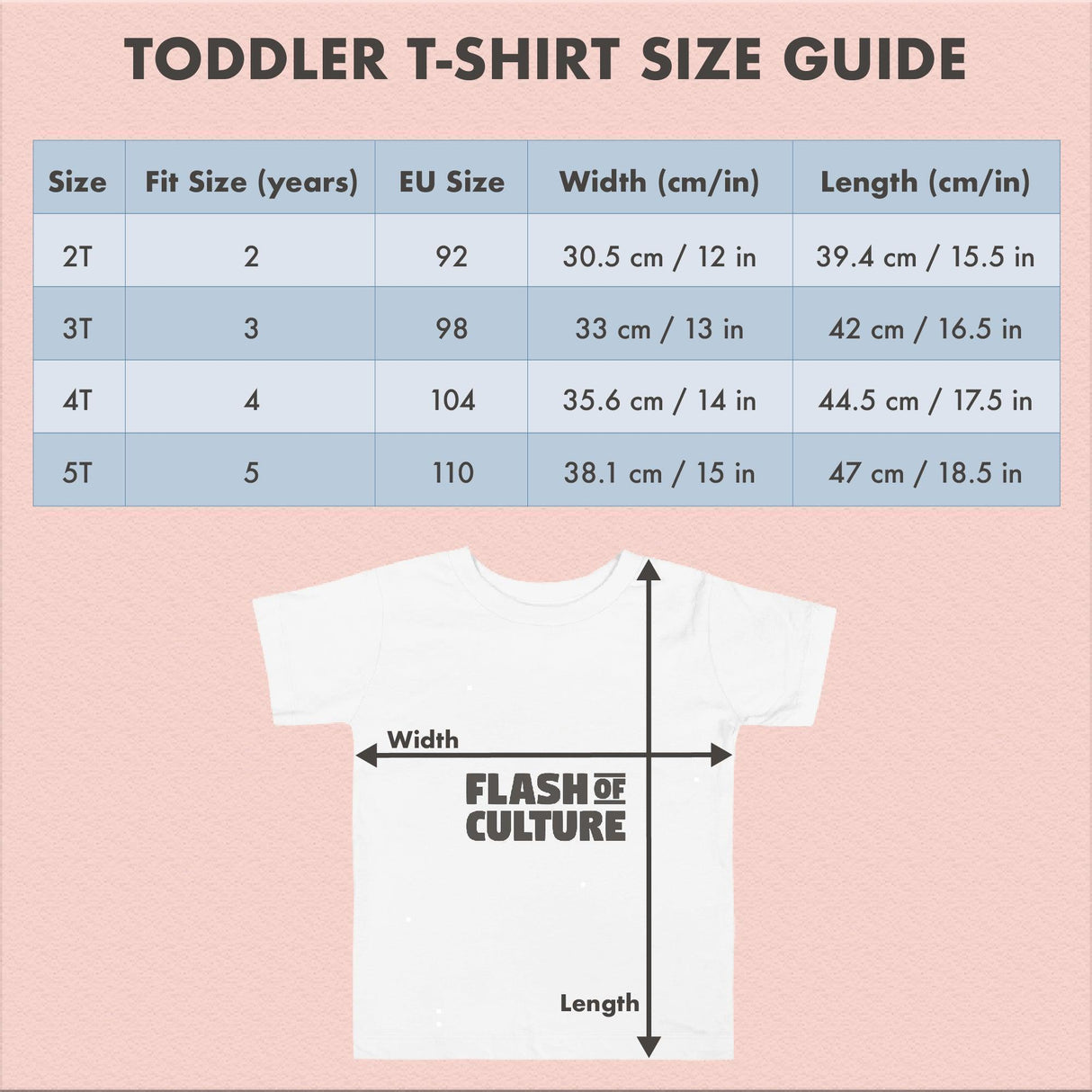 Italian Lily T-Shirt Kids Size 2-5 years