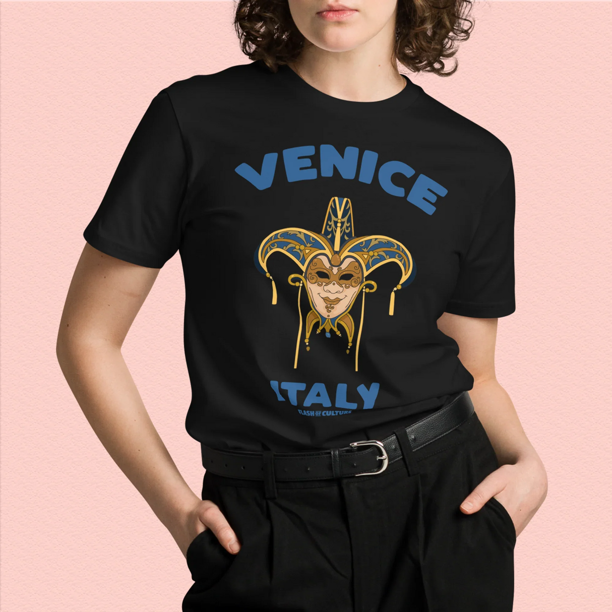 Venice Italy Mask T-Shirt Adult Unisex