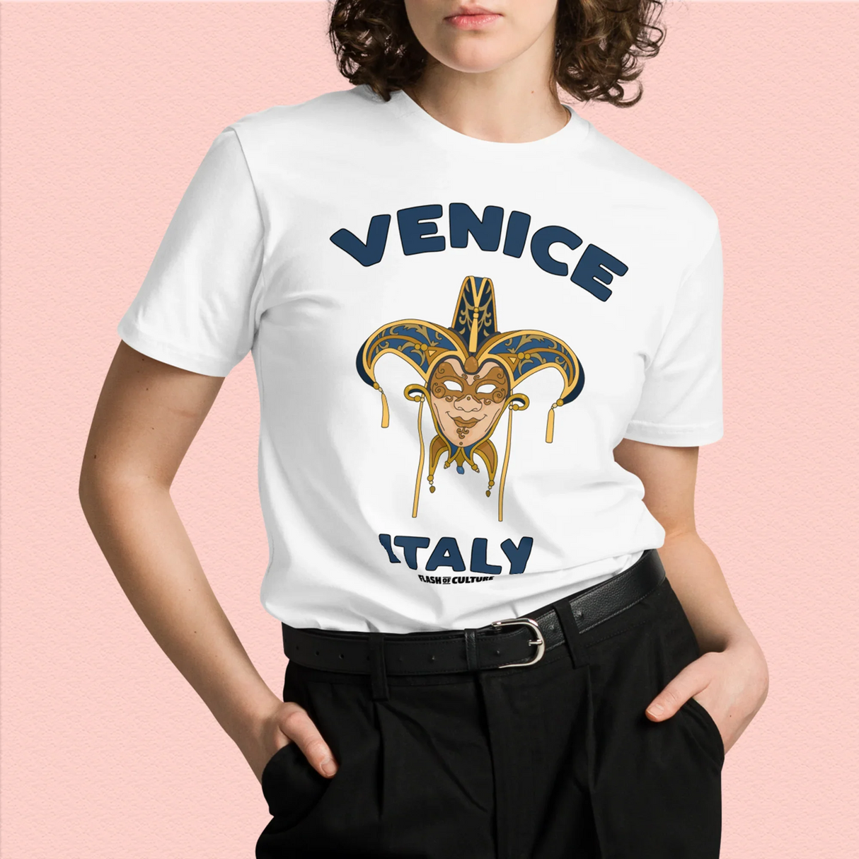 Venice Italy Mask T-Shirt Adult Unisex