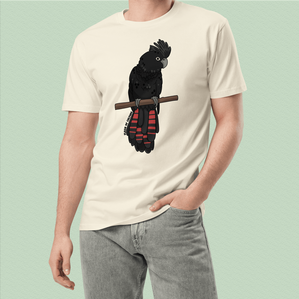 Australian Black Cockatoo T-Shirt Adult Unisex
