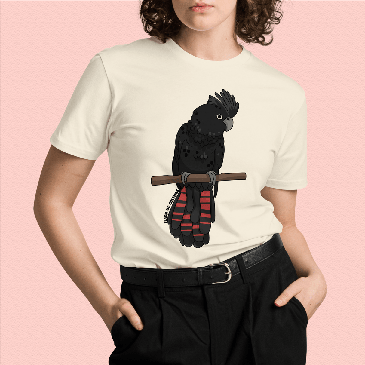 Australian Black Cockatoo T-Shirt Adult Unisex