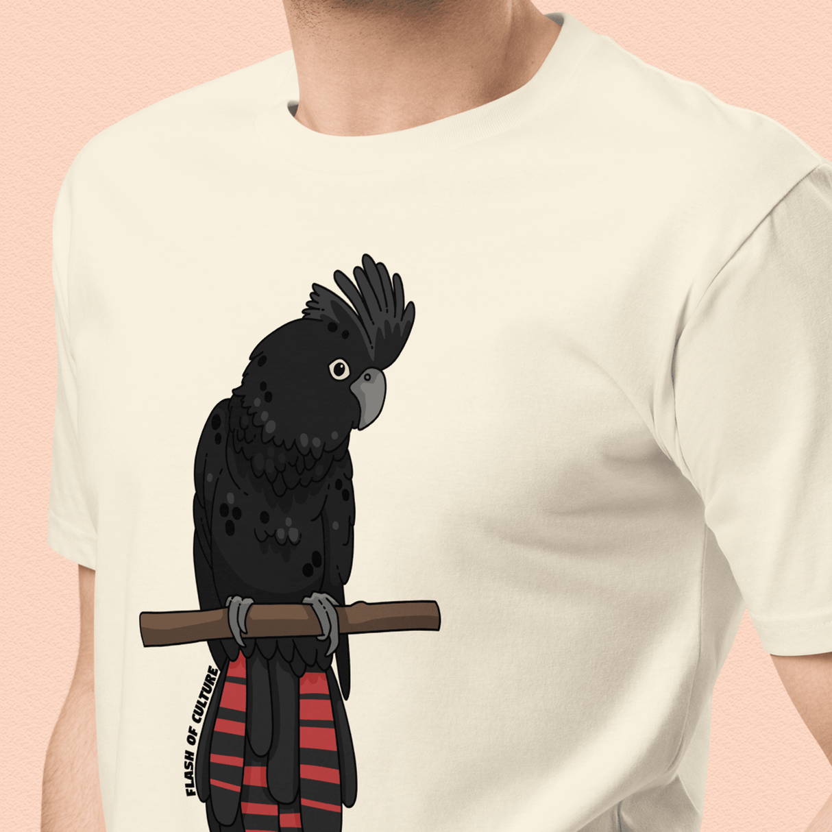 Australian Black Cockatoo T-Shirt Adult Unisex