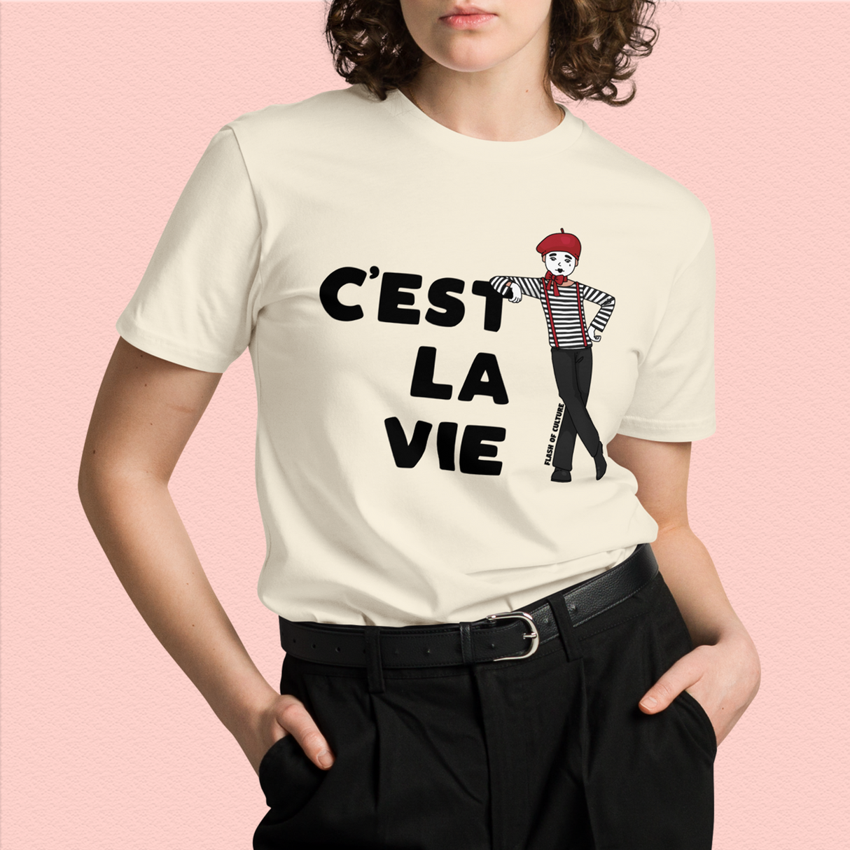 C'est La Vie Mime T-Shirt Adult Unisex