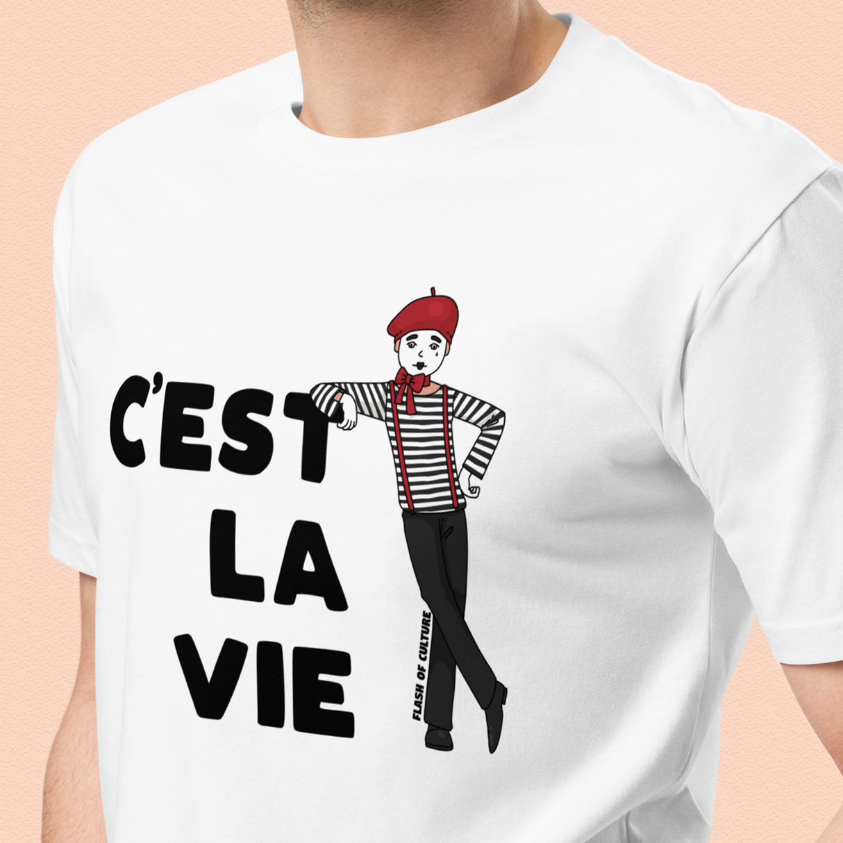 C'est La Vie Mime T-Shirt Adult Unisex