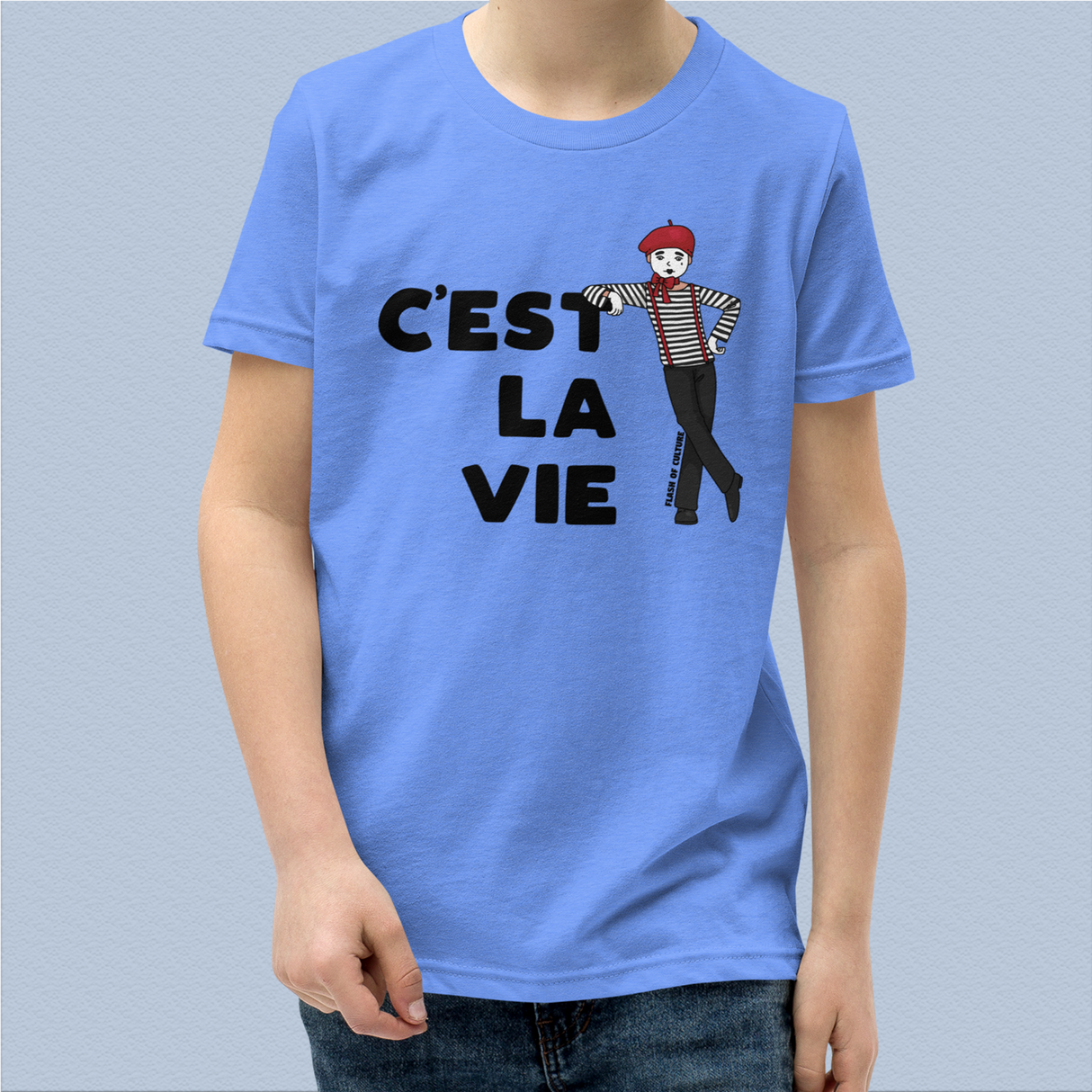C'est La Vie T-Shirt Kids Youth Size 6+ years
