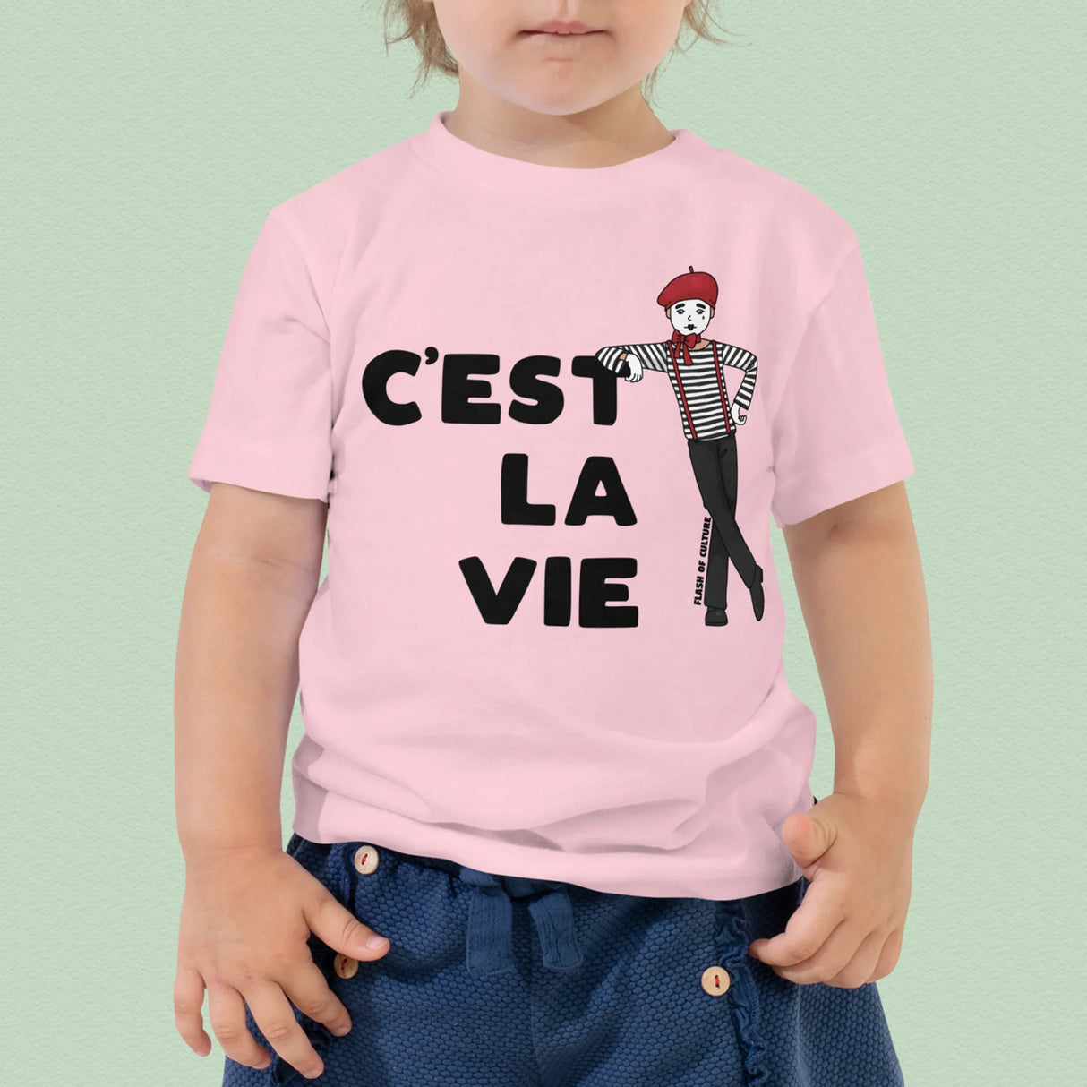 C'est La Vie T-Shirt Kids, French Tshirts Size 2-5 years