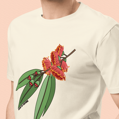 Australian Gumnut Flower & Leaves T-Shirt Adult Unisex